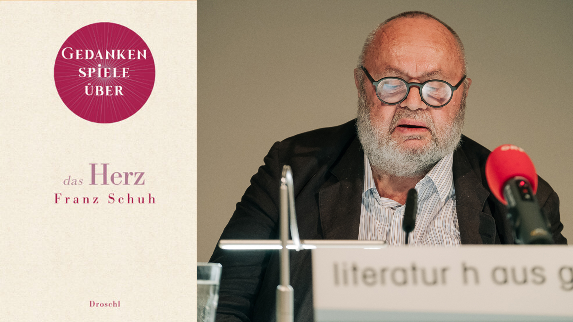 Franz Schuh liest aus 'Gedankenspiele über das Herz' im Literaturhaus Graz