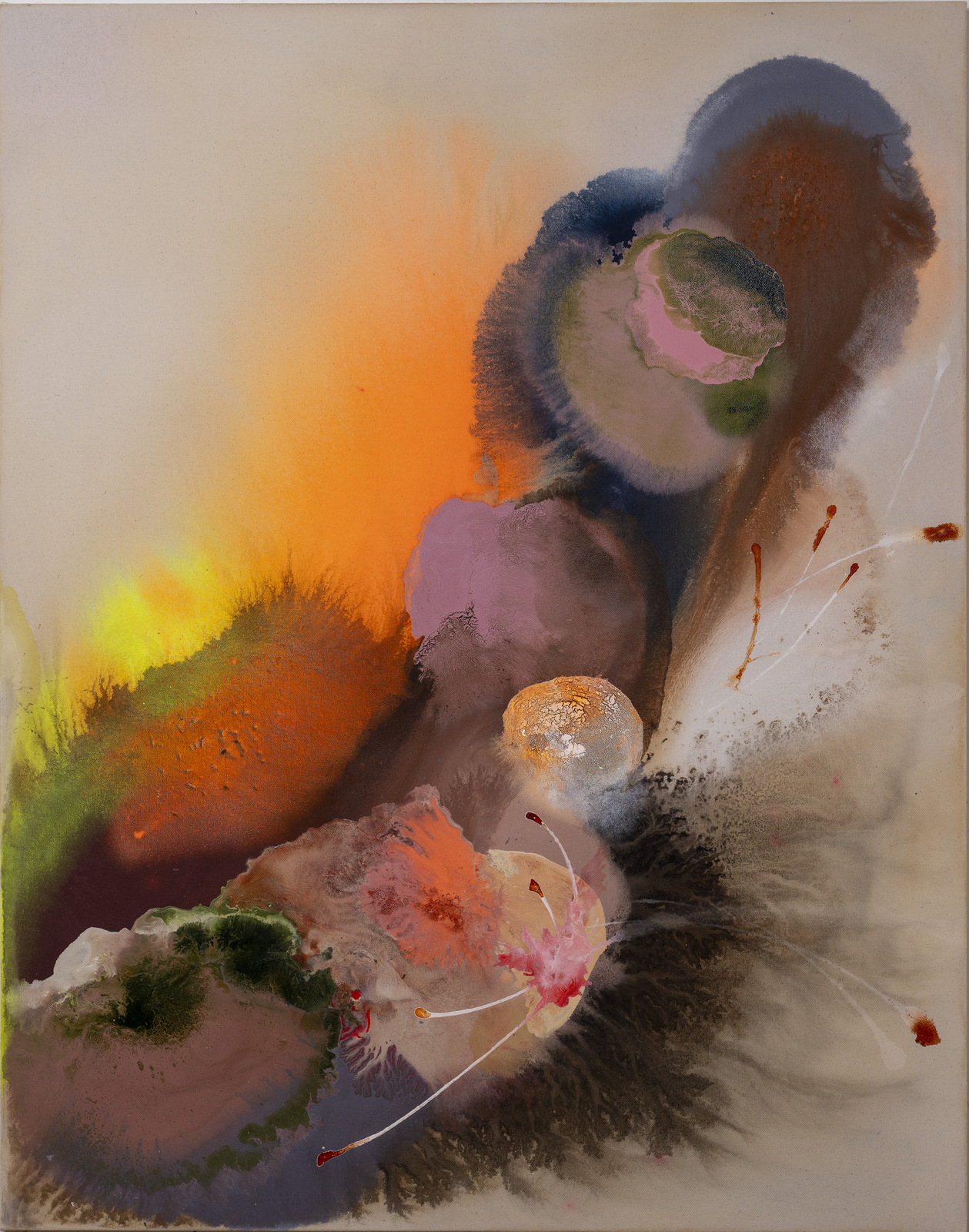 Yun Wang , Mischtechnik auf Leinwand, 2025, 200 x 150 cm, Foto: Volodymyr Khomenko