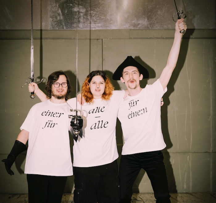 Die drei Musketiere: Florian Finsterbusch, Sascha Wilding, Will Frost