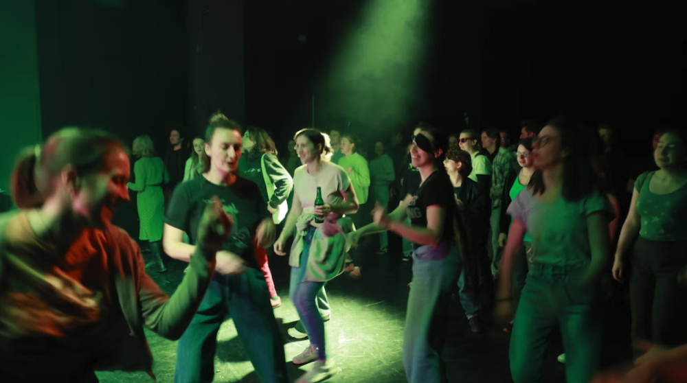 Spleen*Party in der Festivalzentrale