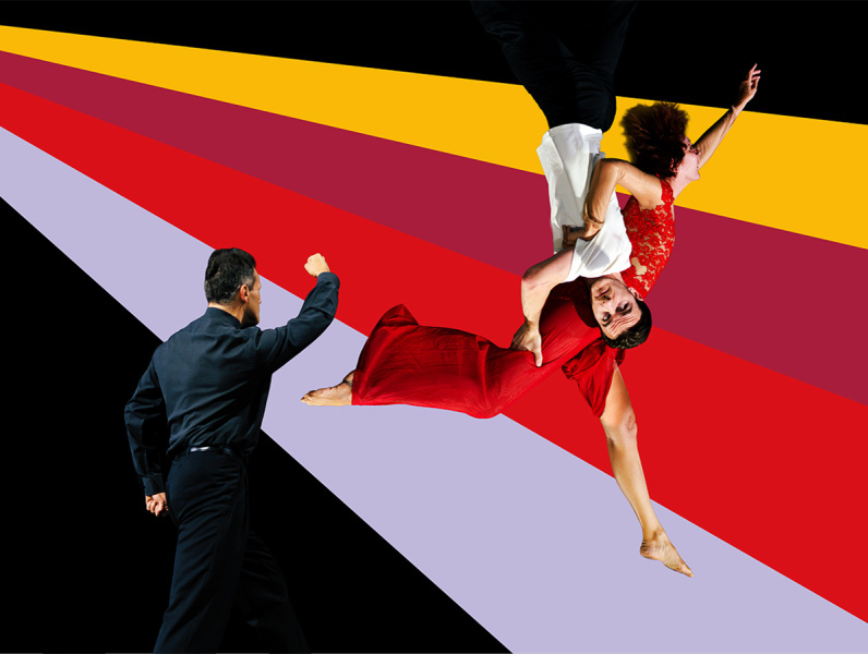 Vier Farben der Liebe.