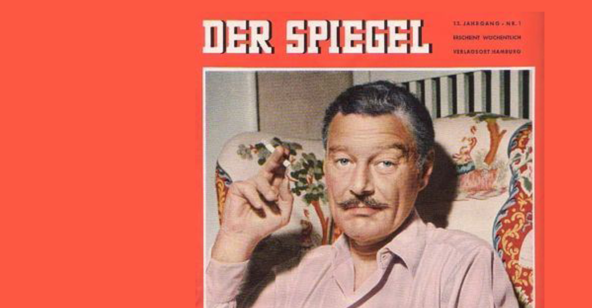 Fotocredit: (c) Spiegel 1.1.1959 (Cover) Gregor von Rezzori: Maghrebinische Geschichten (1953) | Literaturhaus Graz