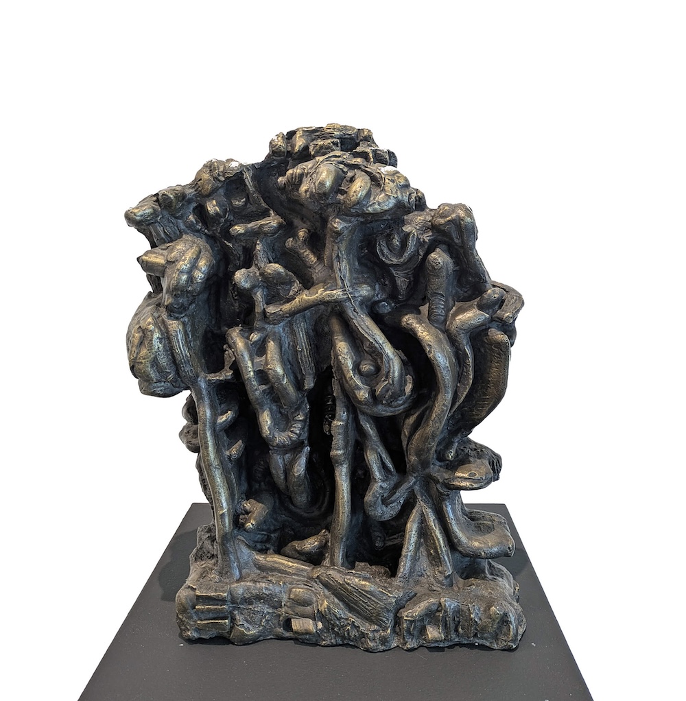 Oswald Oberhuber, "Schlangenrelief", 1950,  Bronze